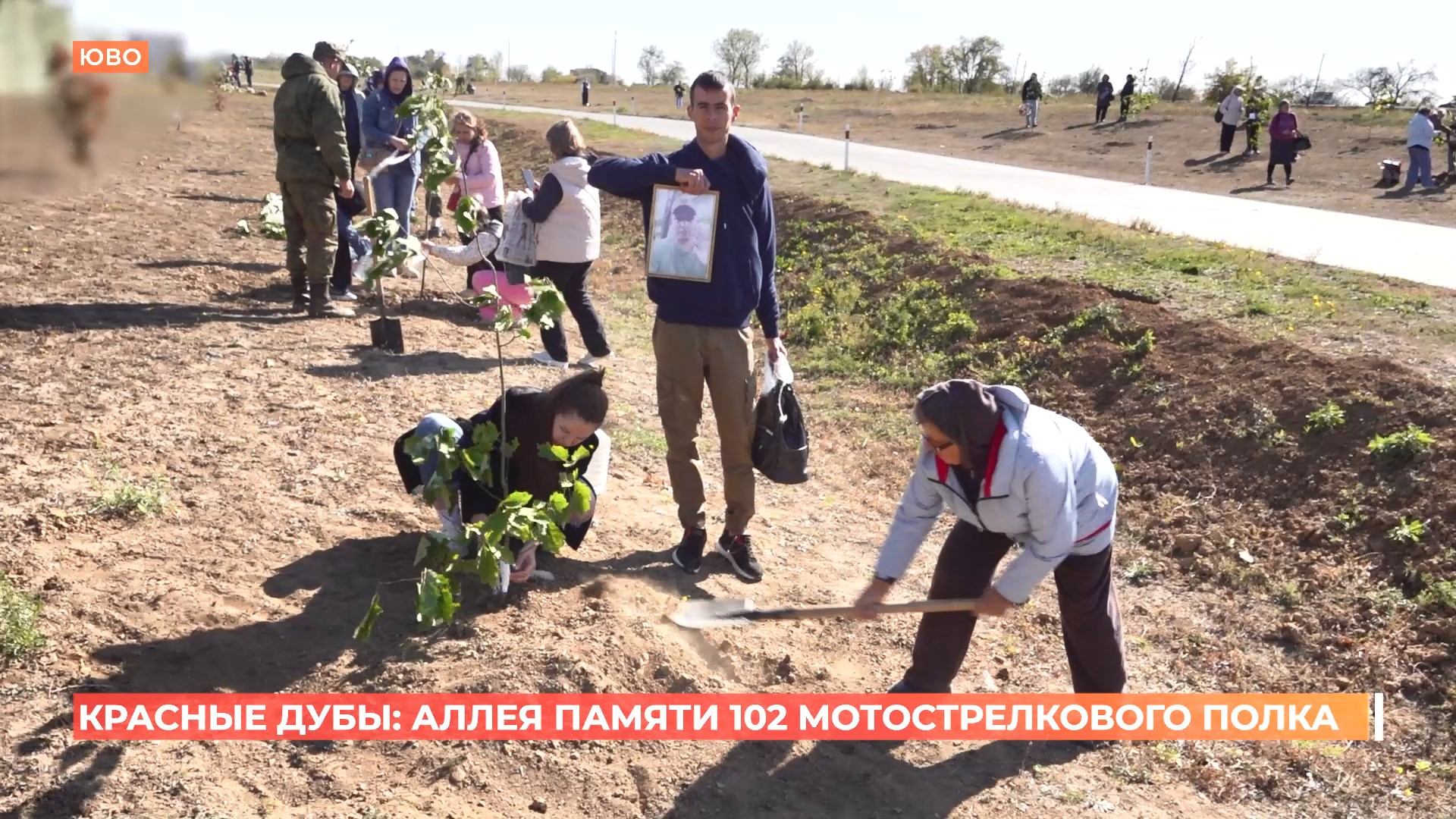200 деревьев в память о погибших бойцах СВО высадили возле 102-го мотострелкового полка
