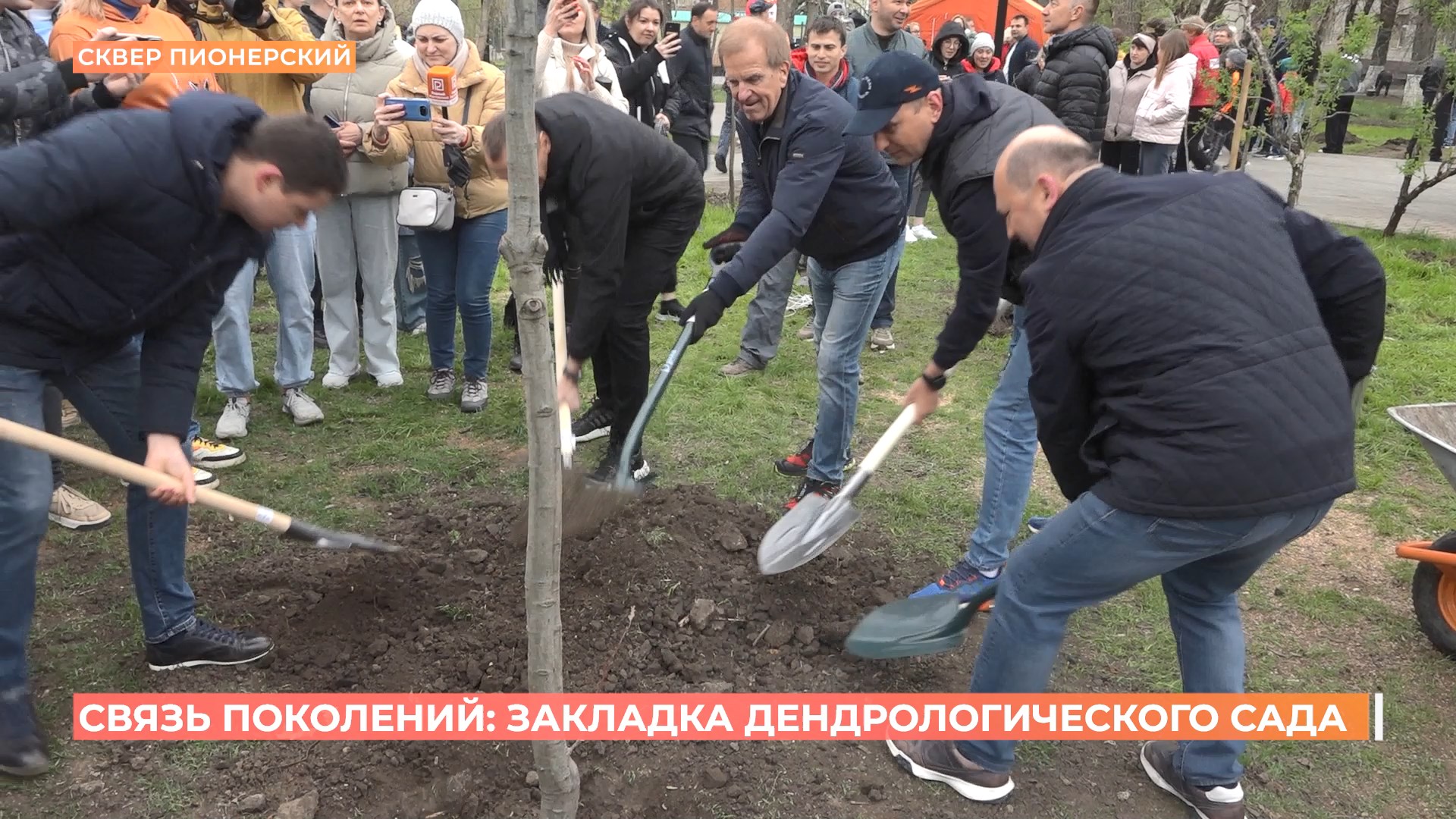 Дендрологический сад «Связь поколений» заложен в честь 80-летия Победы в Пионерском сквере Ростова