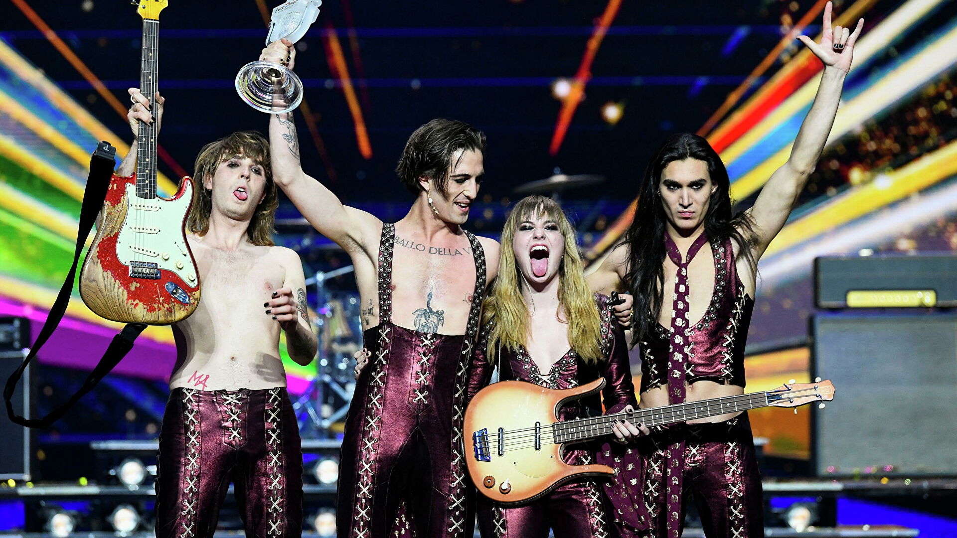 Итальянская рок-группа Måneskin победила на «Евровидении»